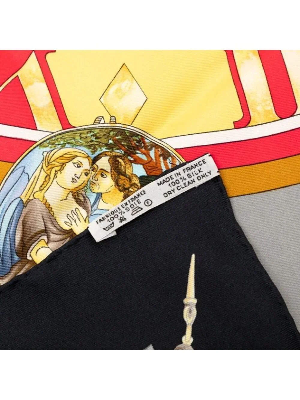 Hermes Carre 90 la Ronde Des Heures Tokinoronbu Scarf Large Multicolor Silk